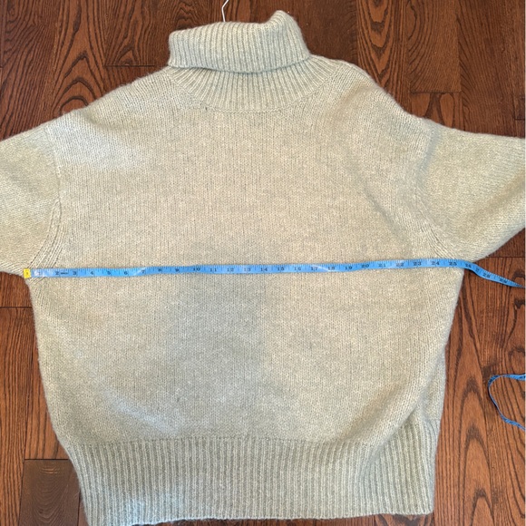 Zara Sage Green Turtleneck Sweater - Picture 6 of 9